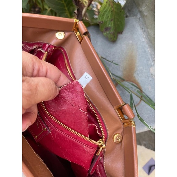 Prada Bn1862 Sughero Soft Calf Leather Frame Handbag/purse (pu1300 - Picture 9 of 12